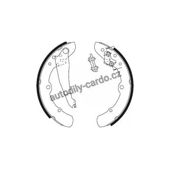 Brzdová čelist Sada brzdových čelistí TRW GS8113 - AUDI, VW