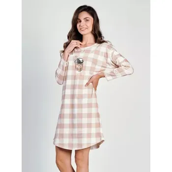 Dámská noční košile Dámská noční košile Taro 3224, XL, caffe