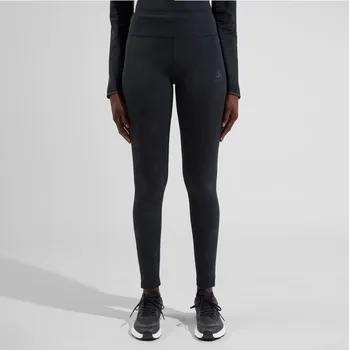 Běžecké oblečení Odlo běžecké kalhoty Tights ZEROWEIGHT PRINT REFLECTIVE 2025/2026 Černá S Dámské
