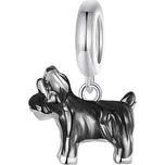 Elenys Knírač – stříbrný přívěsek pozlacený 18K bílým a černým zlatem