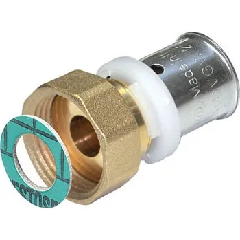 Vodovodní potrubí TOPtherm PEXAL Přechod s maticí 26 x 1" - S plochým těsněním (TH) PN10, 100°C 7358G261