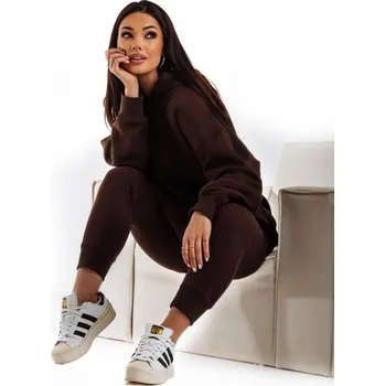 Dámská mikina Dámská mikina s kapucí TLR044 - hnědá - L/XL