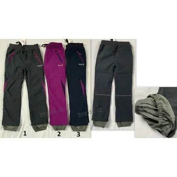 Dívčí kalhoty Dívčí softshellové oteplené kalhoty 146