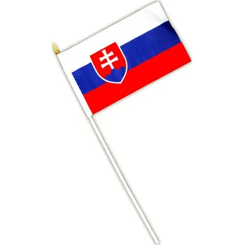 Vlajka Slovensko 14 x 21 cm Alfa na tyčce