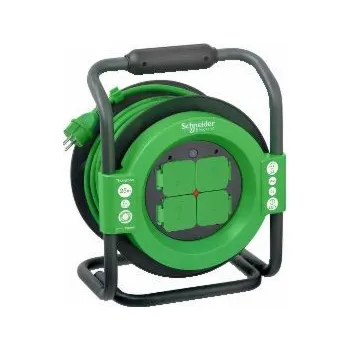 Prodlužovací kabel Prodlužovací kabel s cívkou SCHNEIDER, 4 místa, 25 m, IP44