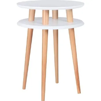 Konferenční stolek Bílý odkládací stolek Ragaba UFO, Ø 45 cm ID_513874