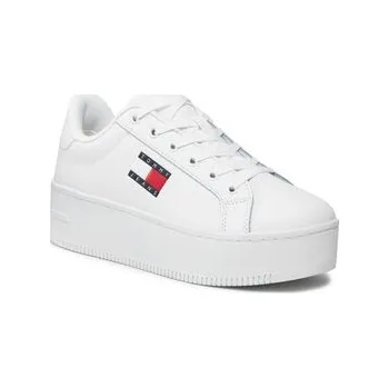 Dámské tenisky Sneakersy Tommy Jeans Tjw Flatform Ess EN0EN02518 Bílá 42
