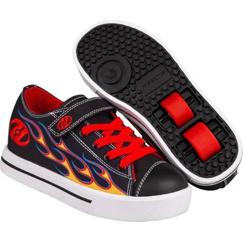 Kolečkové brusle Heelys - Snazzy X2 - Black/Yellow/Red Flame - koloboty Velikost boty: 32