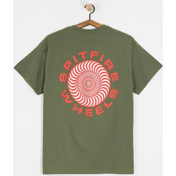 Pánské tričko Spitfire Cls 87 Swrl Fl (military green) M, zelená