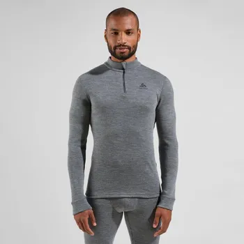 Odlo termoprádlo BL TOP turtle neck l/s half zip MERINO 260 2024/2025 Šedá XL Pánské