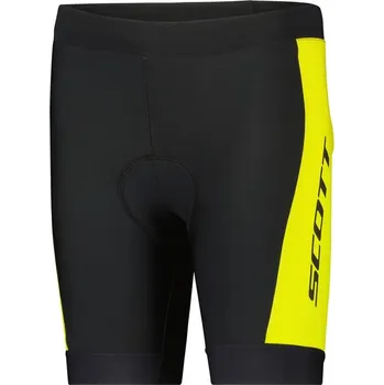 Cyklistické kalhoty SCOTT cyklistické šortky RC Pro léto black/sulphur yellow 164 Dětské