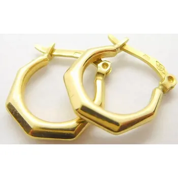 Náušnice Klenoty Budín Dámské zlaté kroužky s horním zapínáním 585/0,95gr 35341 (Klenoty Budín Dámské zlaté kroužky s horním zapínáním 585/0,95gr 35341)