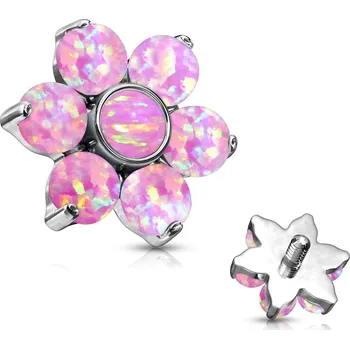 Piercing Šperky4U Náhradní kytička s opály - ND013-OP22