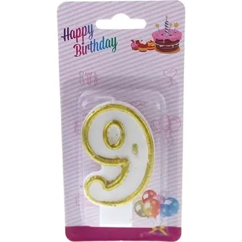 Svíčka Vonná svíčka ve skle Bispol Chocolate & Cherry – Bílozlatá