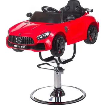 Kadeřnické křeslo Dětské kadeřnické křeslo Mercedes - červené