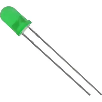 Polovodič Kingbright L-53GD LED s vývody zelená kulatý 5 mm 30 mcd 30 ° 25 mA 2.2 V