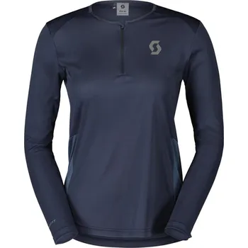 Běžecké oblečení SCOTT běžecké tričko s dlouhým rukávem Endurance Tech LS ZIMA, léto dark blue/metal blue XS Dámské