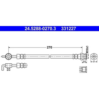 Brzdová hadice Brzdová hadice ATE 24.5288-0270.3