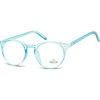 Brýle na čtení Montana Eyewear Brýle na čtení MR55A, průhledná modrá, dioptrie: +3,00