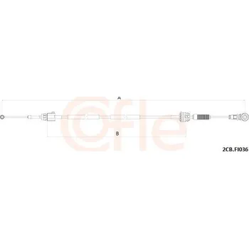 Tažné lanko, ruční převodovka COFLE 92.2CB.FI036