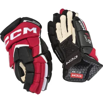 Hokejové rukavice Rukavice CCM Jetspeed FT6 Pro JR, tmavě modrá-žlutá, Junior, 12" CCM