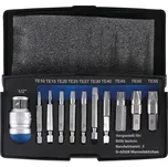 BGS technic Bity 1/4" a 3/8" pro poškozené šrouby TORX T10-T55, sada 11 dílů - BGS 9170
