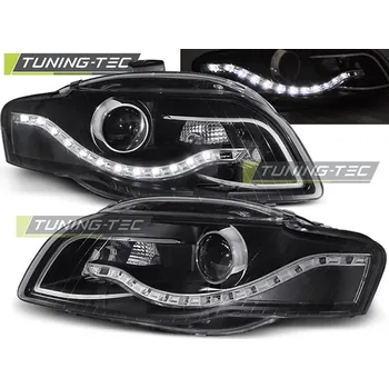 Přední světlomet PŘEDNÍ SVĚTLOMETY AUDI A4 B7, 2004-2008, LED DAYLIGHT, ČERNÉ BLACK (LPAU52)