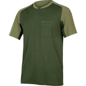 Pánské tričko Tričko Endura Olive Green 1008392 S