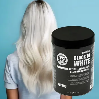 Barva na vlasy Melír Black to White KAYPRO - melír pro nejdokonalejší blond vlasů
