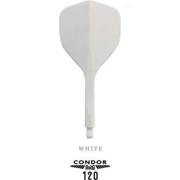 Šipka Condor AXE 120 bílé, Small letky a dlouhé násadky 30mm
