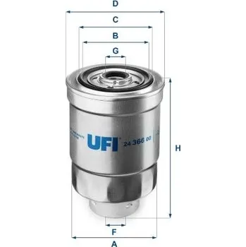 Palivový filtr Palivový filtr UFI 24.366.00
