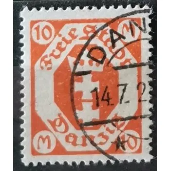 Sběratelství Známka Danzig, 10 M, Mi.110#