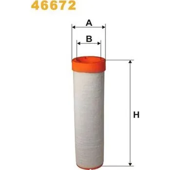 Vzduchový filtr Filtr - sekundární vzduch WIX FILTERS 46672