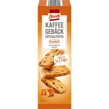 BISCOTTO sušenky ke kávě s karamelem 170g