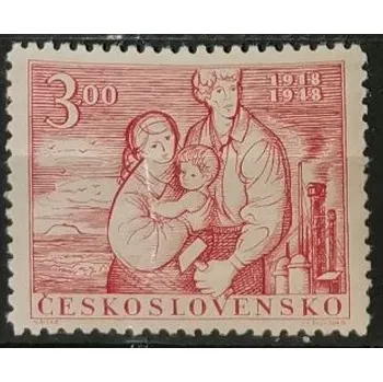 Poštovní známka Známka ČSR, 3 Kčs, Pof.491**