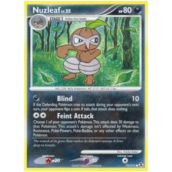 Sběratelská karetní hra Pokémon RR 075/111 Nuzleaf Lv.25 - Rising Rivals Stav: Excellent, Verze: NORMAL
