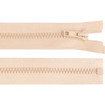 Zip Kostěný zip No 5 délka 75 cm bundový - béžová světlá