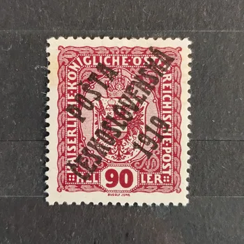 Sběratelství Známka ČSR PČ 1919 , 90h, Pof.46*, I. typ přetisku