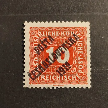 Sběratelství Známka ČSR PČ 1919 , 10h, Pof.73*, III. typ přetisku