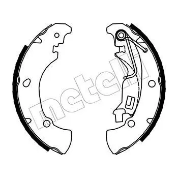 Brzdová čelist Sada brzdových čelistí METELLI 53-0084