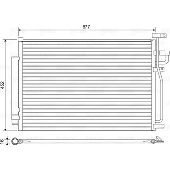 Výparník klimatizace Kondenzátor, klimatizace VALEO 814166