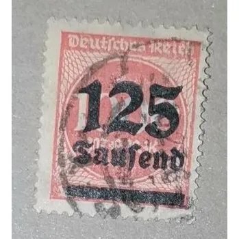 Sběratelství Známka Německo, Reich, 125/1000T.Mk./Mk., Mi.291#