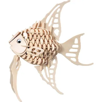 3D puzzle Woodcraft construction kit Woodcraft Dřevěné 3D puzzle Zlatá rybka