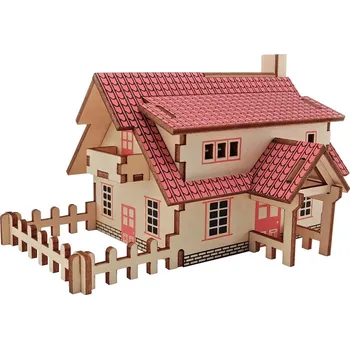 3D puzzle Woodcraft construction kit Woodcraft Dřevěné 3D puzzle Ranč