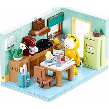 Stavebnice Sluban Sluban B1225 Garfield v kuchyni
