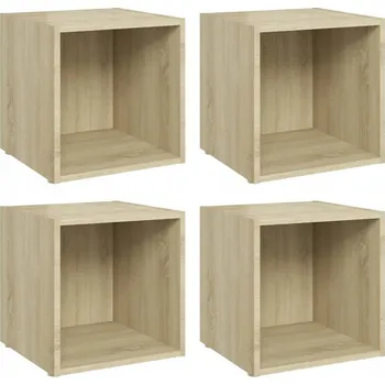 Televizní stolek Sada skříněk pod TV 37x35x37 dub sonoma