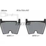 Sada brzdových destiček, kotoučová brzda TEXTAR 2249101