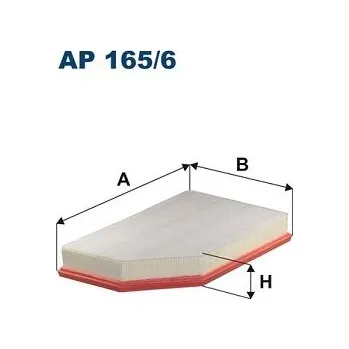 Vzduchový filtr Vzduchový filtr FILTRON AP 165/6