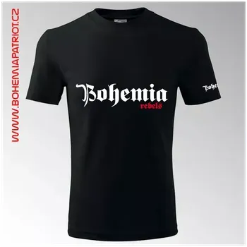 Pánské tričko Tričko s potiskem Bohemia 7T - černá / XL