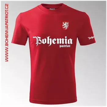 Tričko s potiskem Bohemia 12T - červená / 3XL